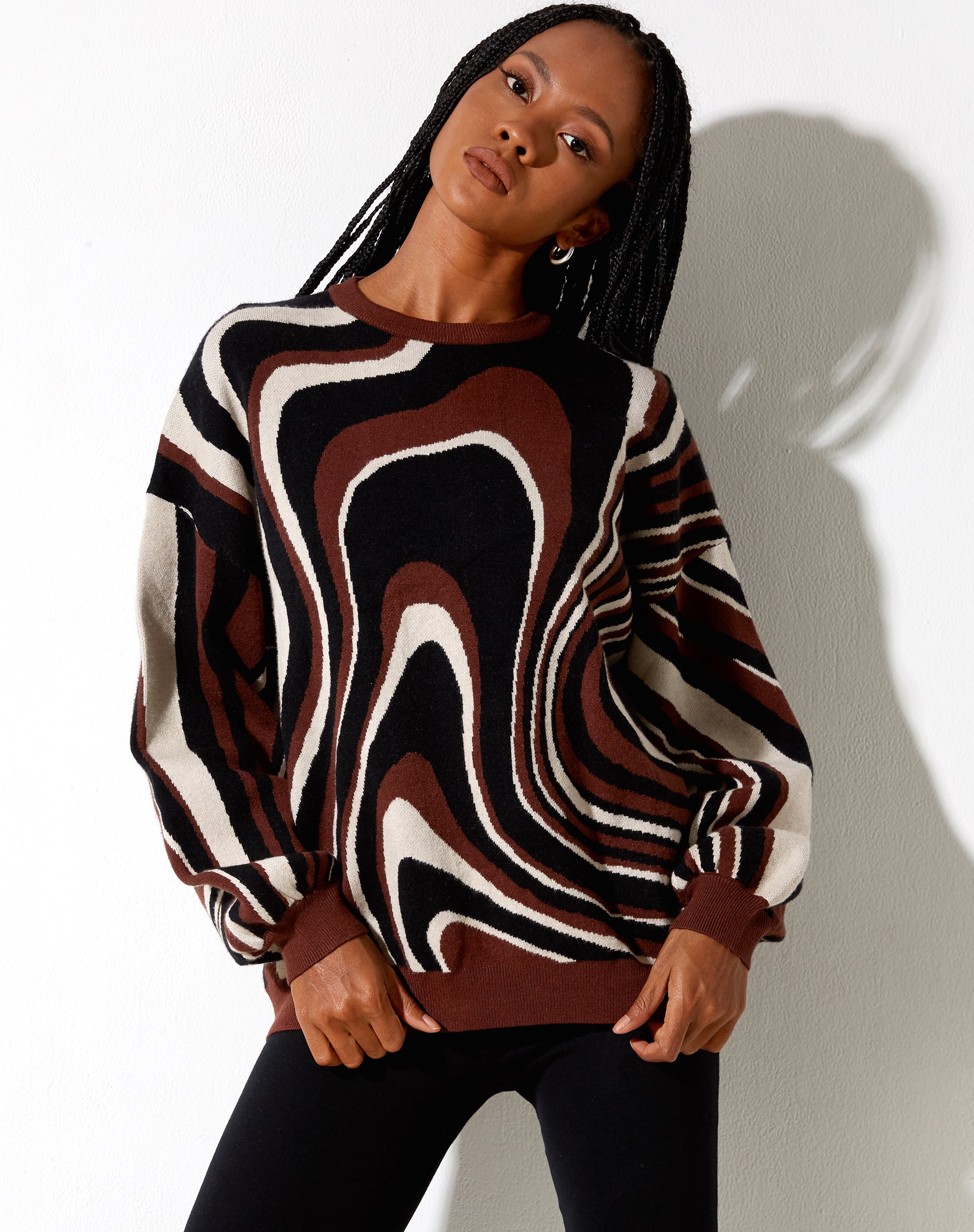 Image de Mably Jumper in Mega Ripple Brown