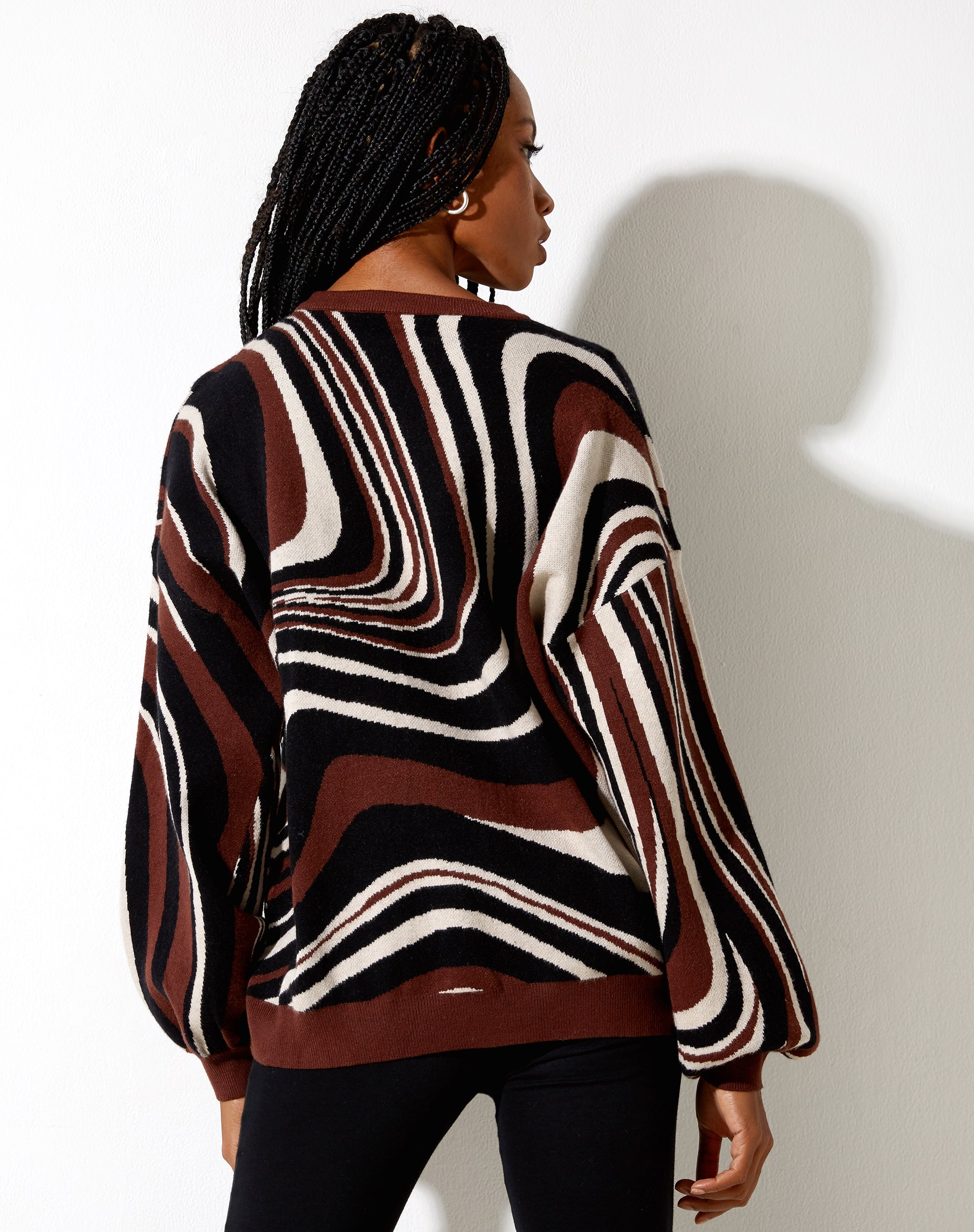 Image de Mably Jumper in Mega Ripple Brown