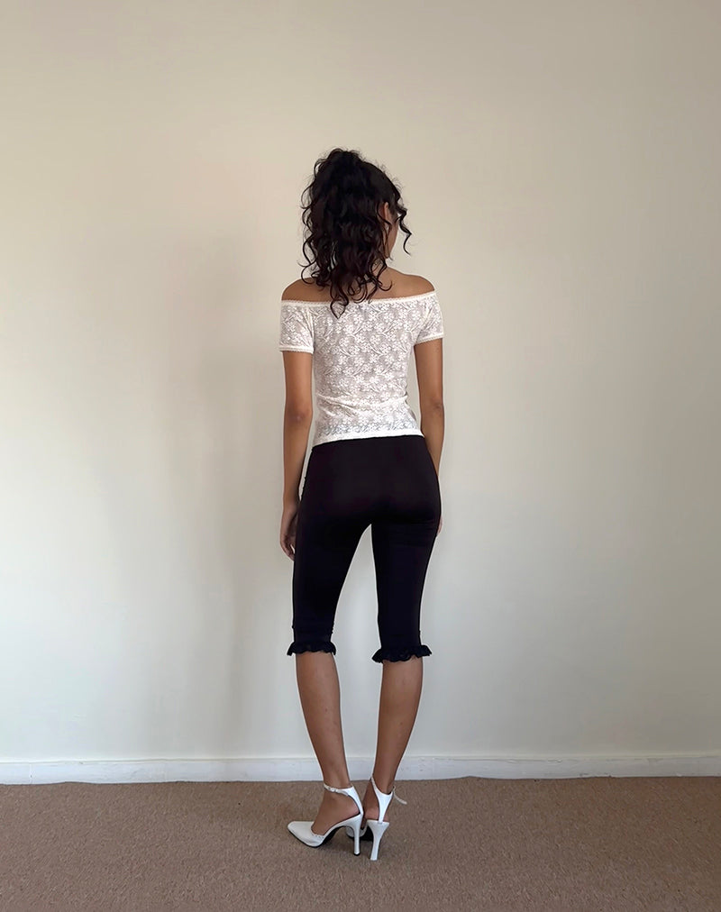 Image de Mageina Bardot Top in Lace Ivory