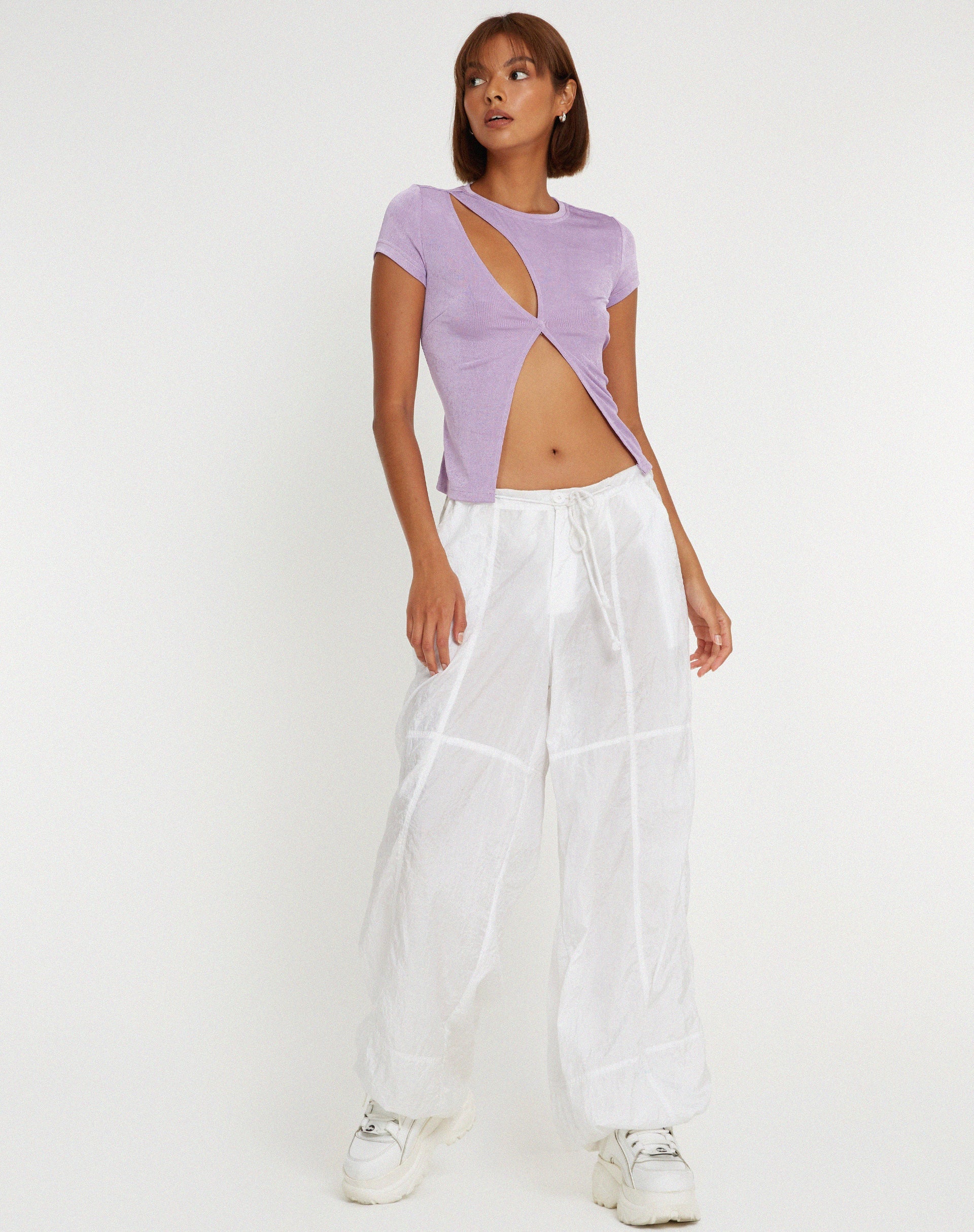 image de Maha Cutout Top in Lavender