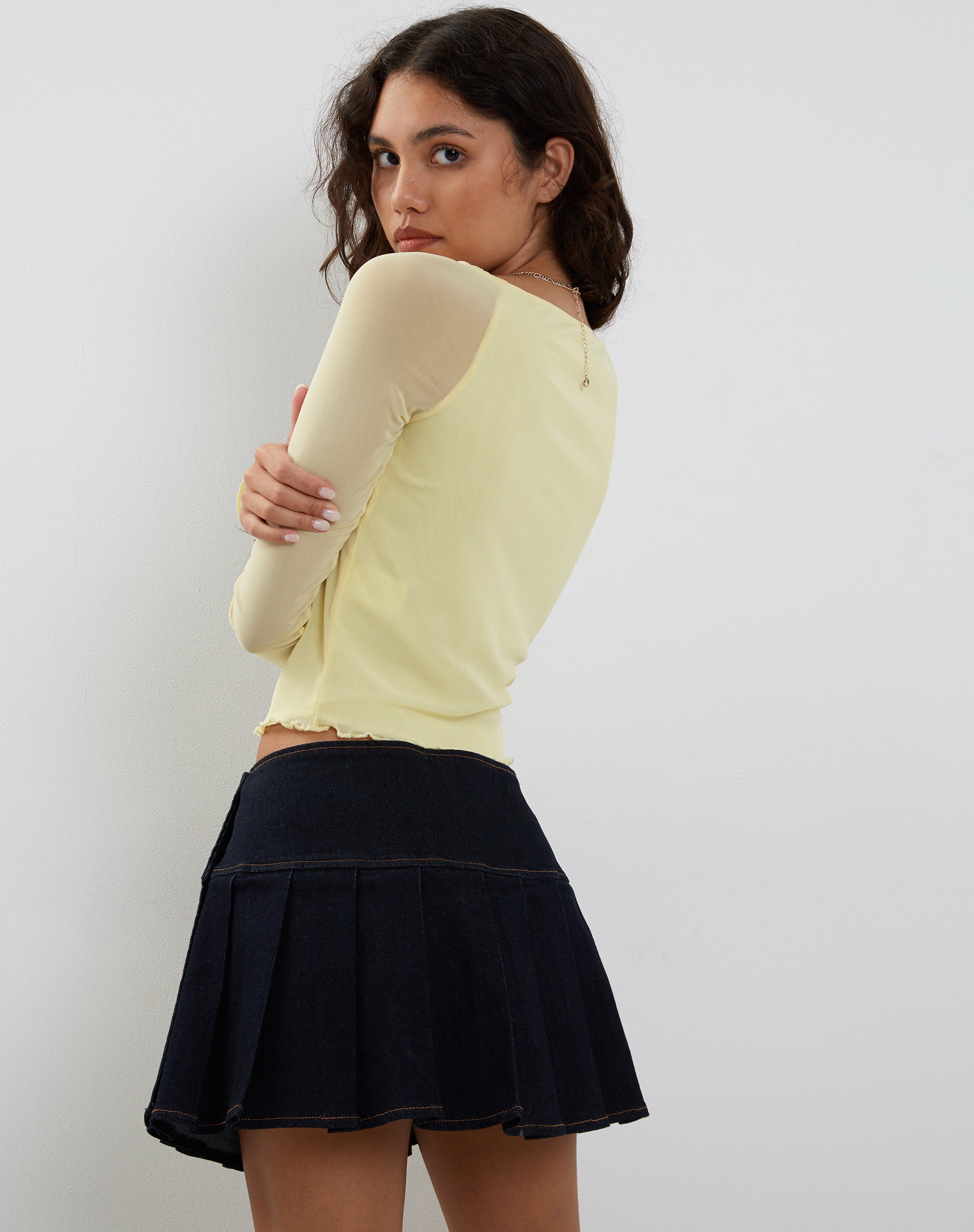 Image de Mahira Long Sleeve Top in Lemon