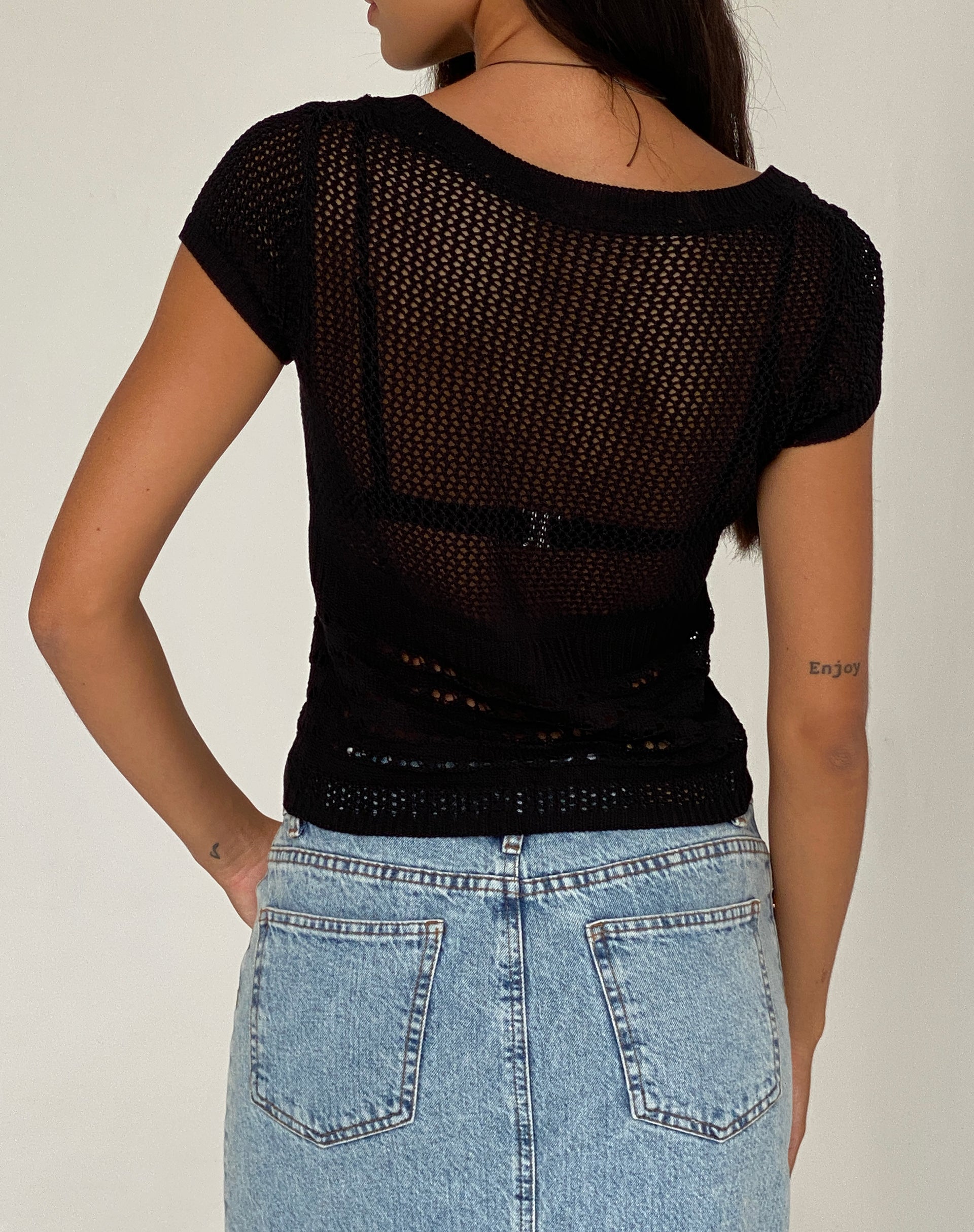 Image de Maika Knitted Top in Black