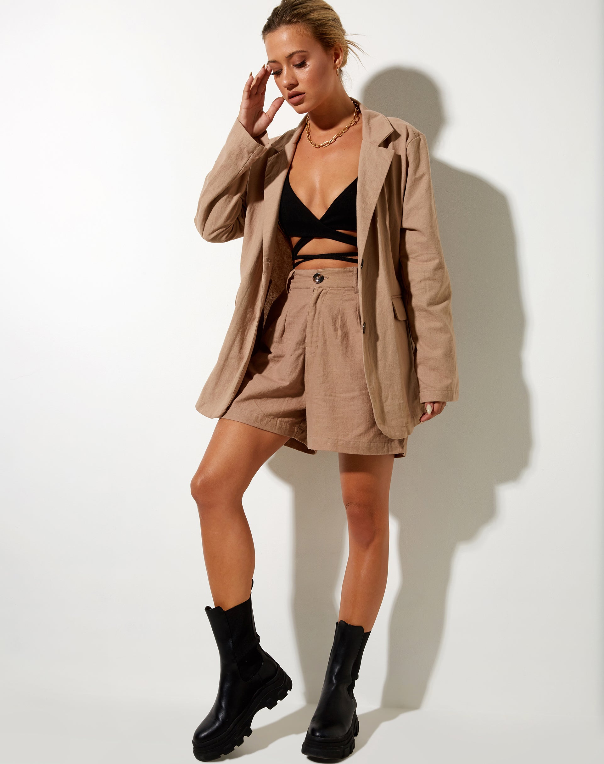 Image de Maiwa Blazer en Rami Biscuit
