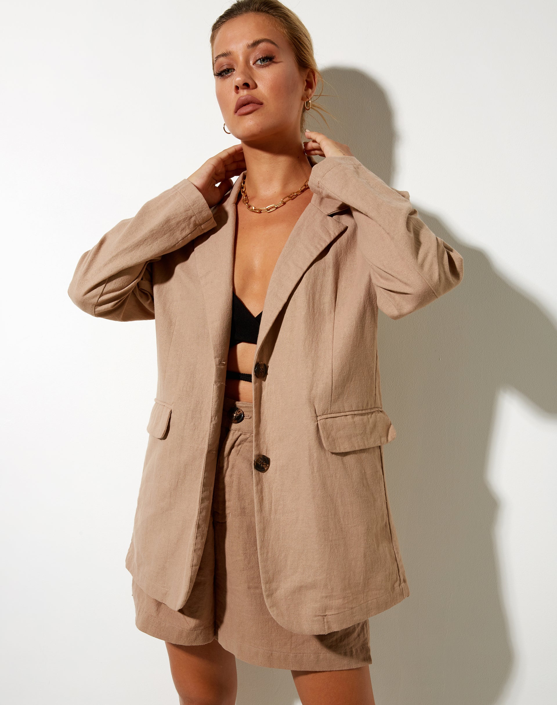 Image de Maiwa Blazer en Rami Biscuit