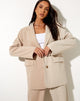 Image de Maiwa Blazer in Contrast Tan and Beige