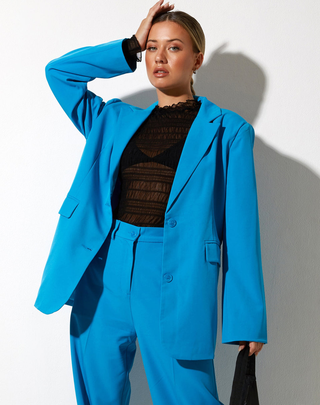 Blazer Maiwa, bleu tailleur