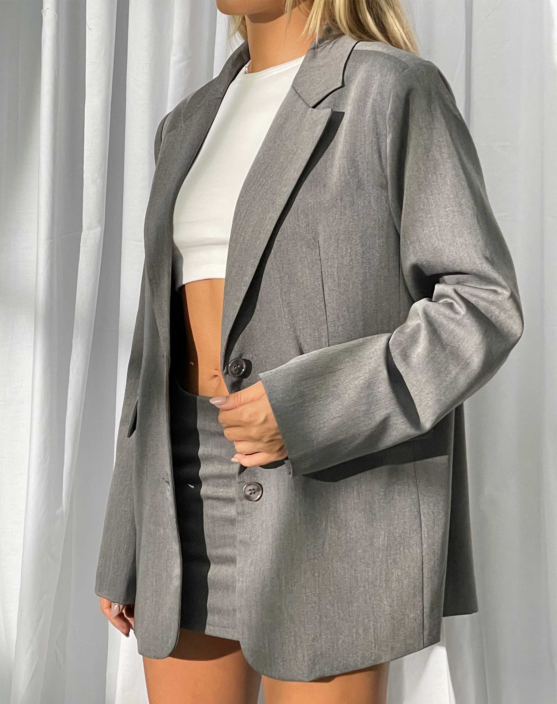 IMAGE DU Blazer Maiwa en Tailoring Charcoal