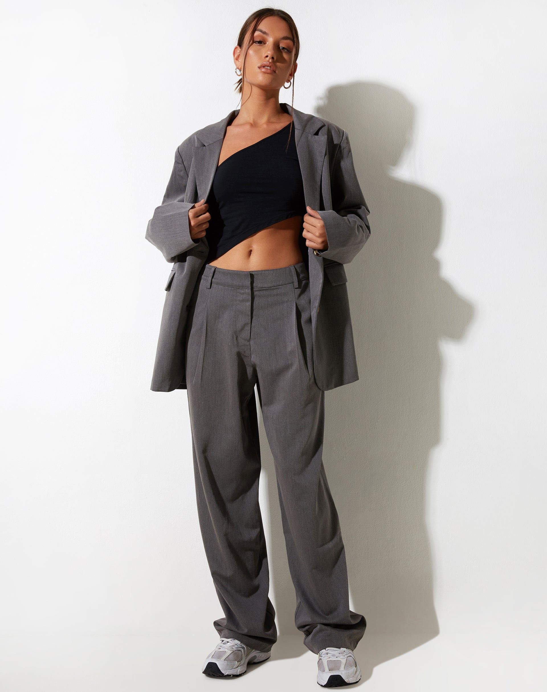 IMAGE DE Pantalon large Sakaria en tailleur anthracite
