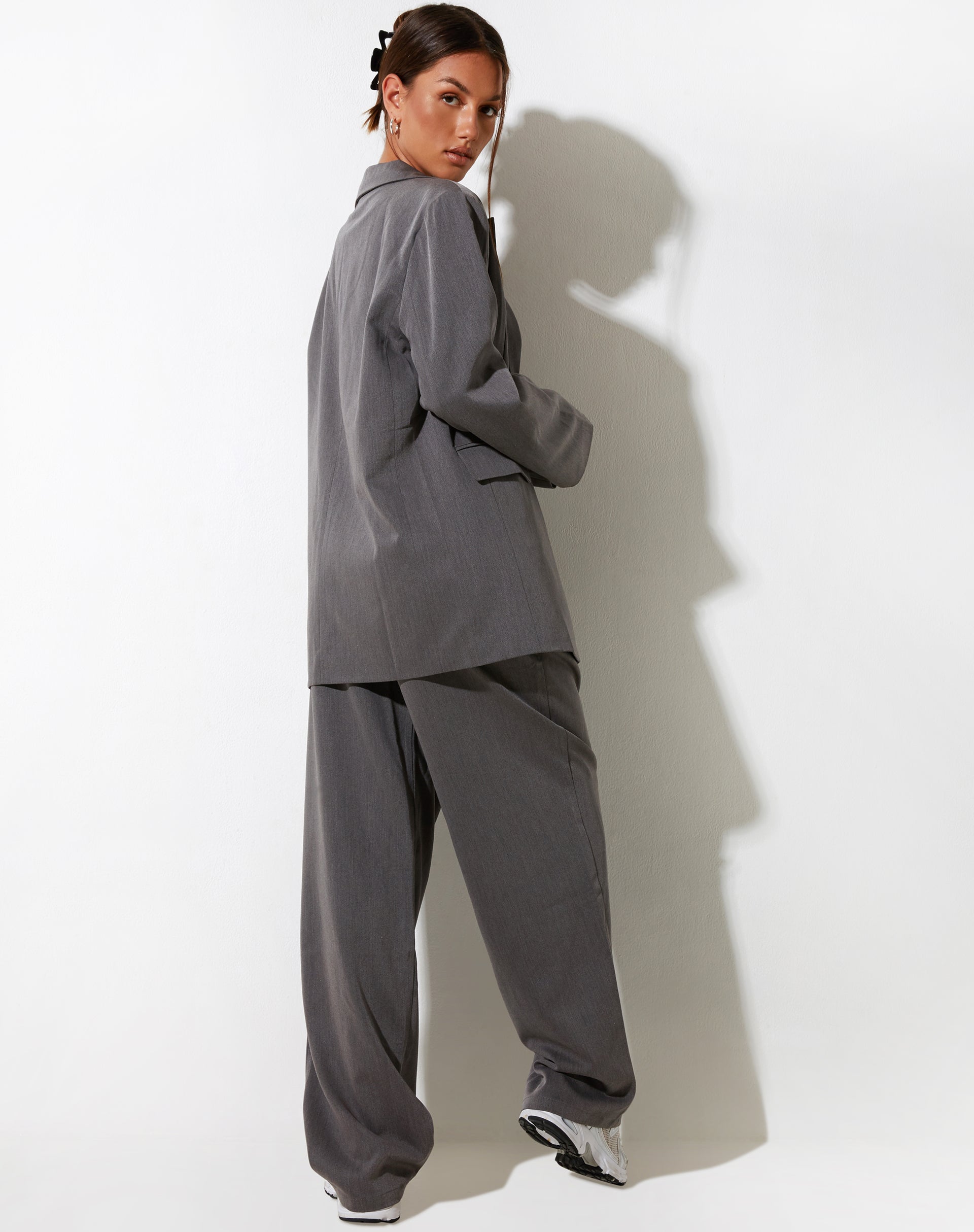 Pantalon à jambes larges Sakaria, Tailoring Charcoal
