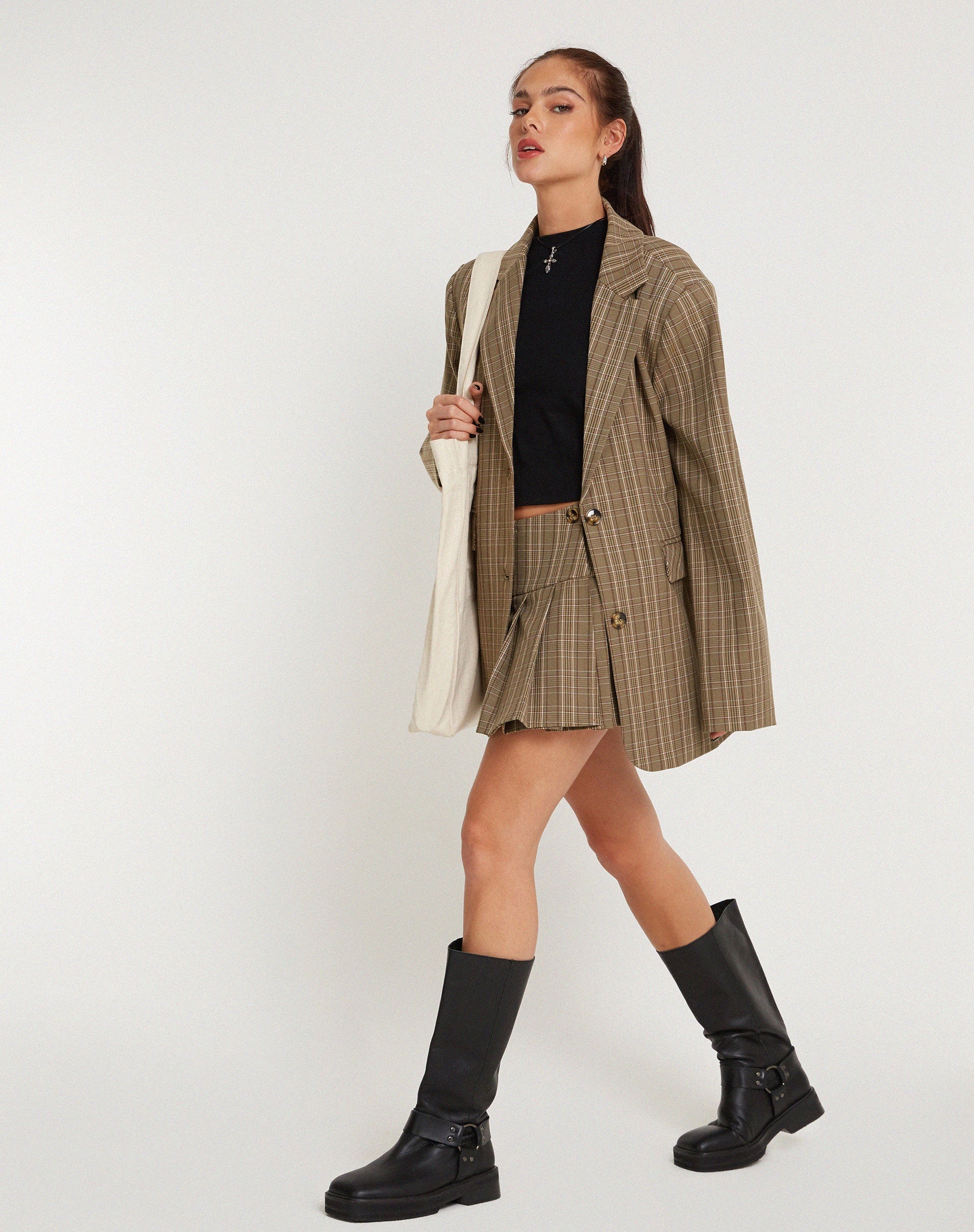 Image de Maiwa Blazer in Check Brown