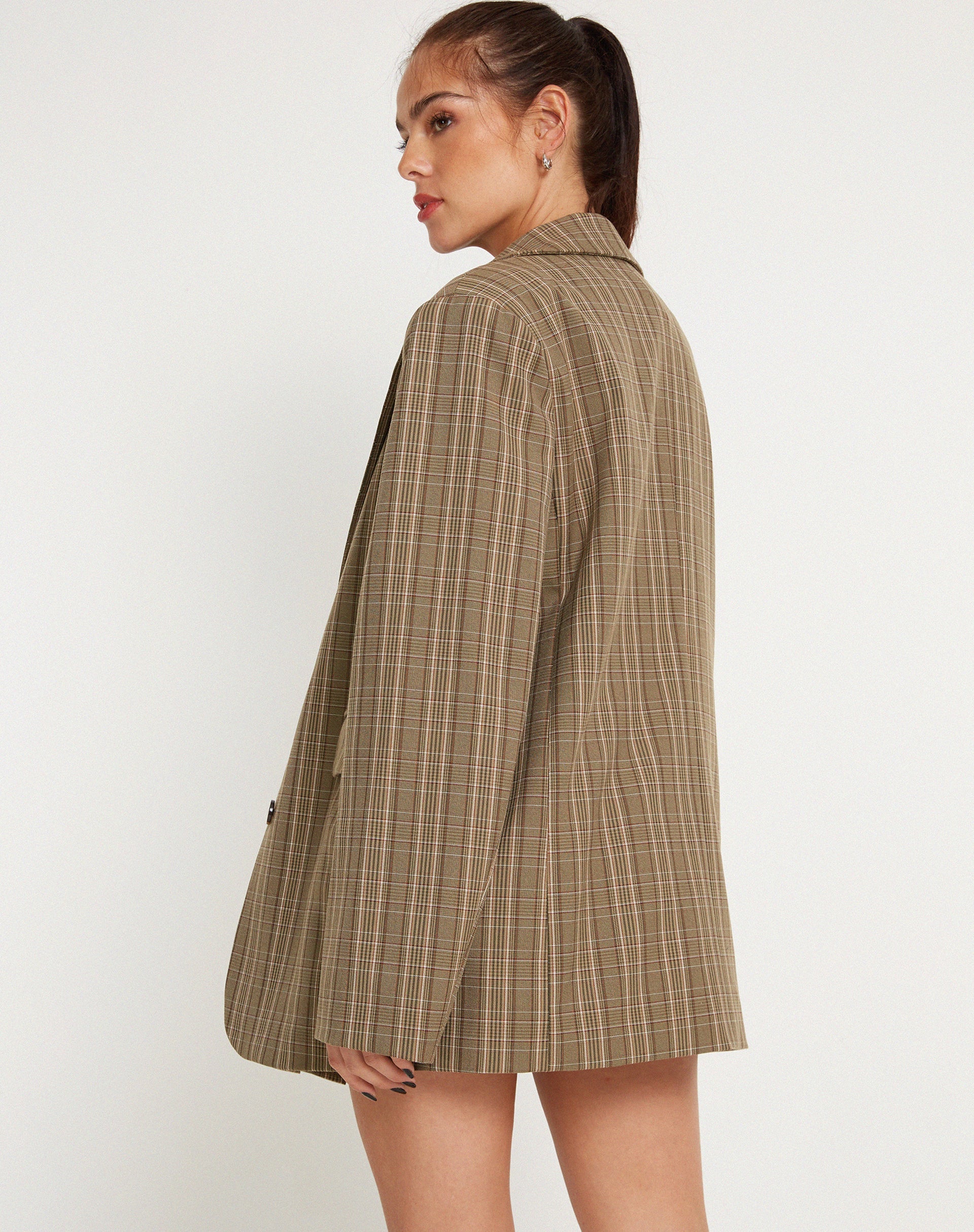 Image de Maiwa Blazer in Check Brown
