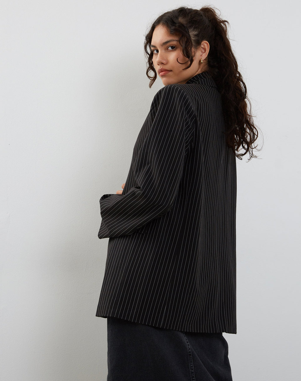 Blazer Maiwa à rayures noires