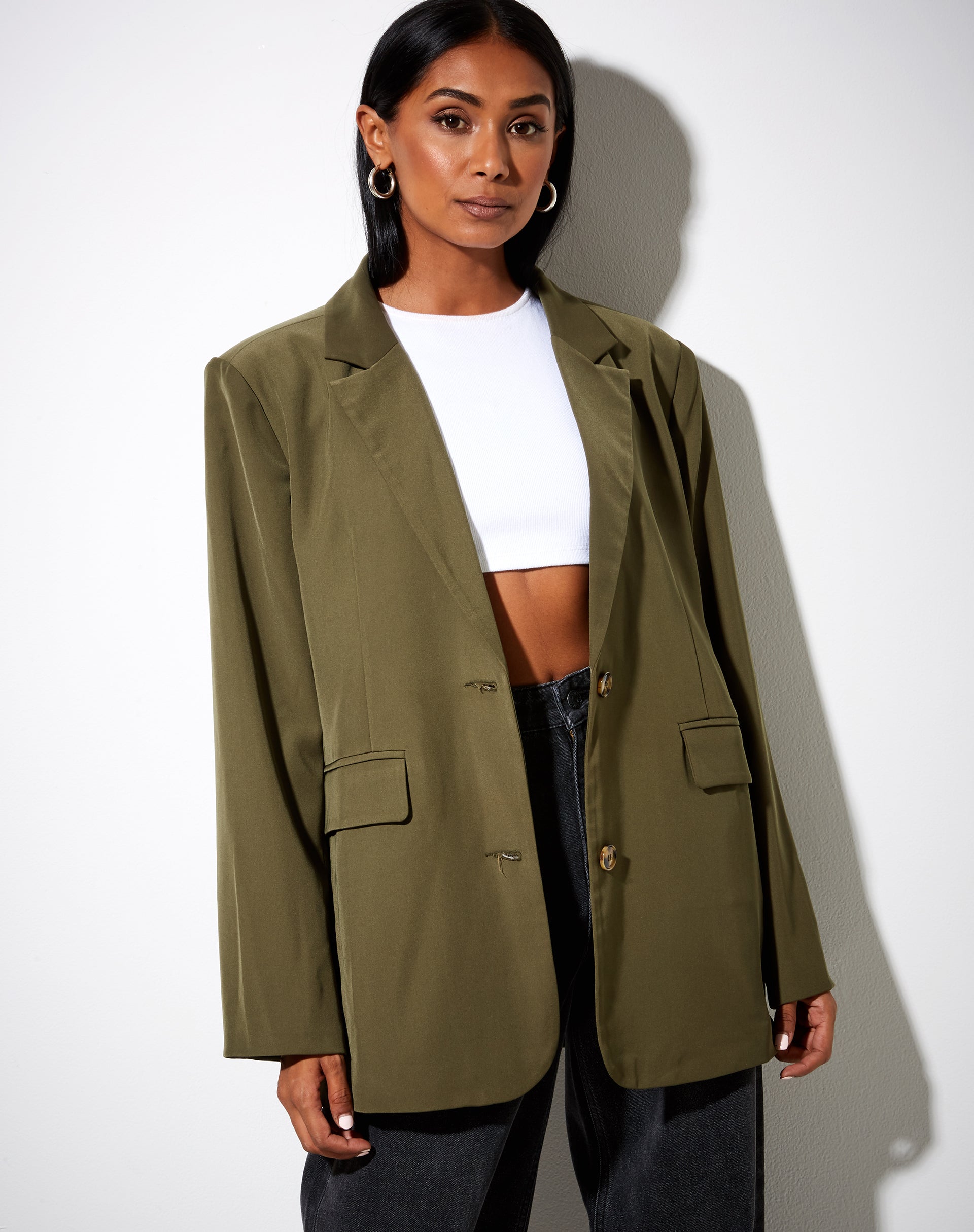 Image de Maiwa Blazer in Khaki