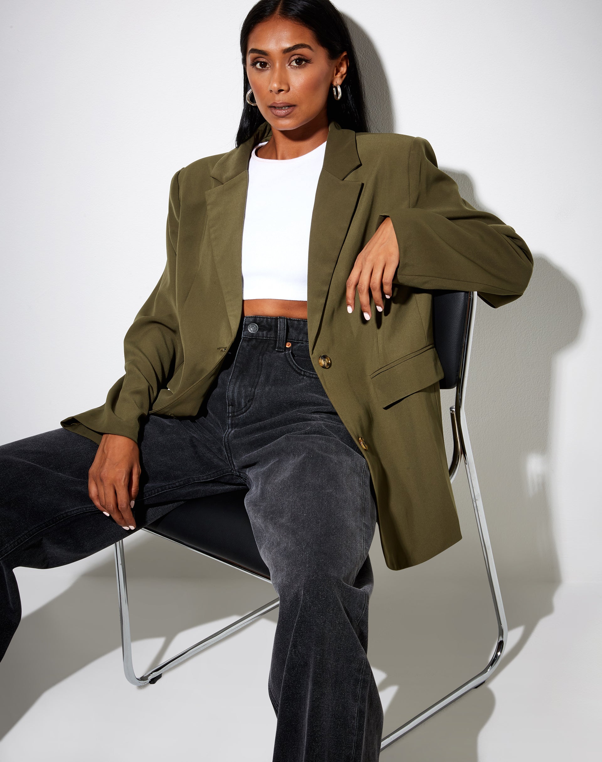 Image de Maiwa Blazer in Khaki