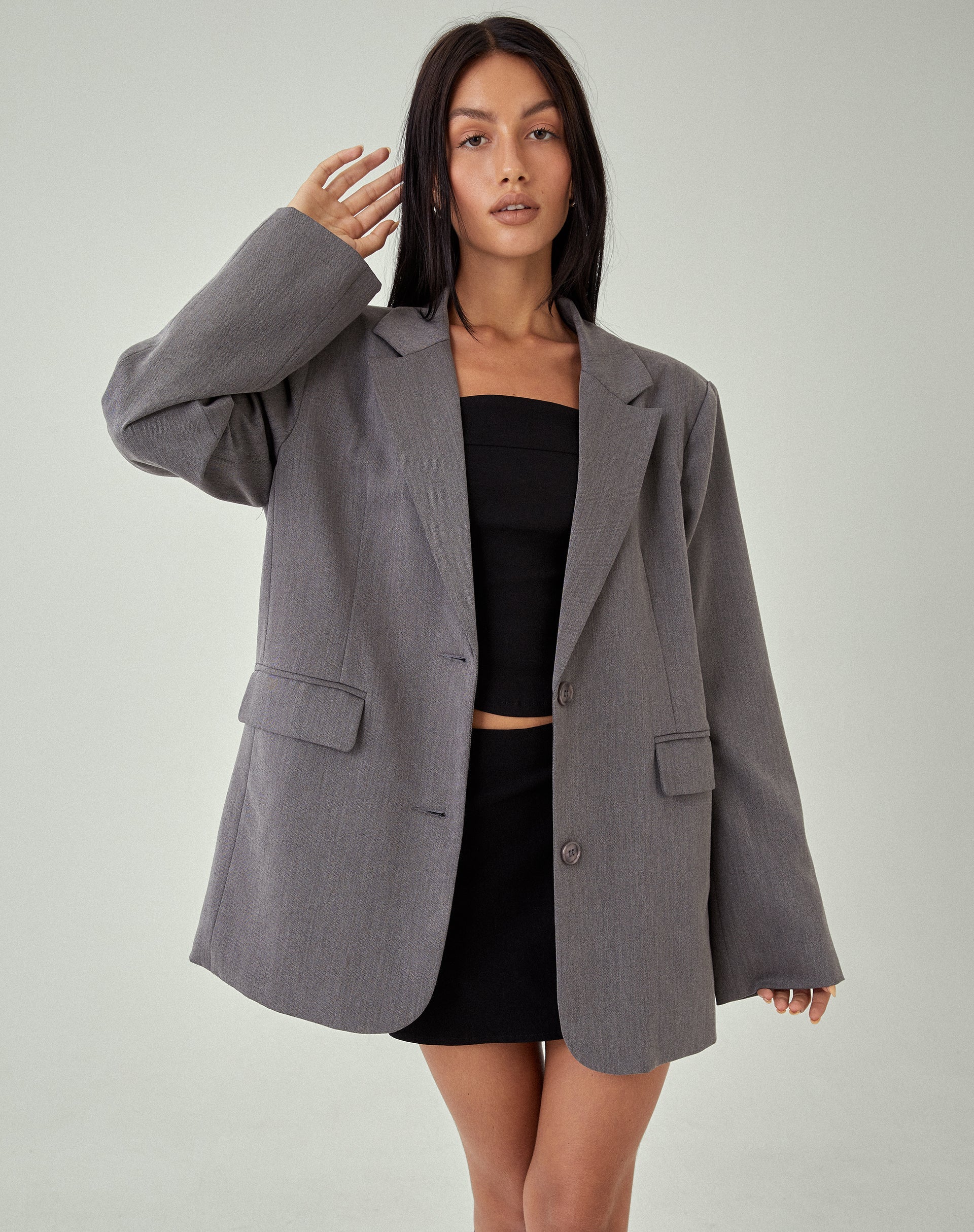 IMAGE DU Blazer Maiwa en Tailoring Charcoal