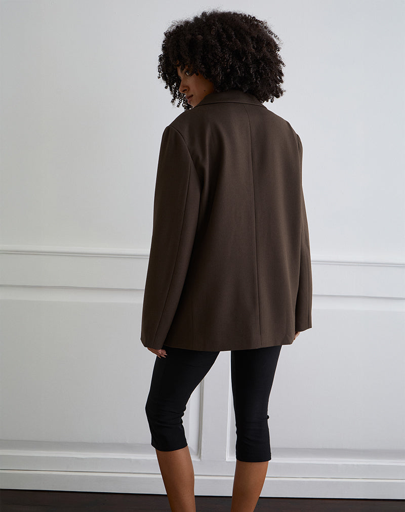 Image de Maiwa Textured Tailoring Blazer in Brown