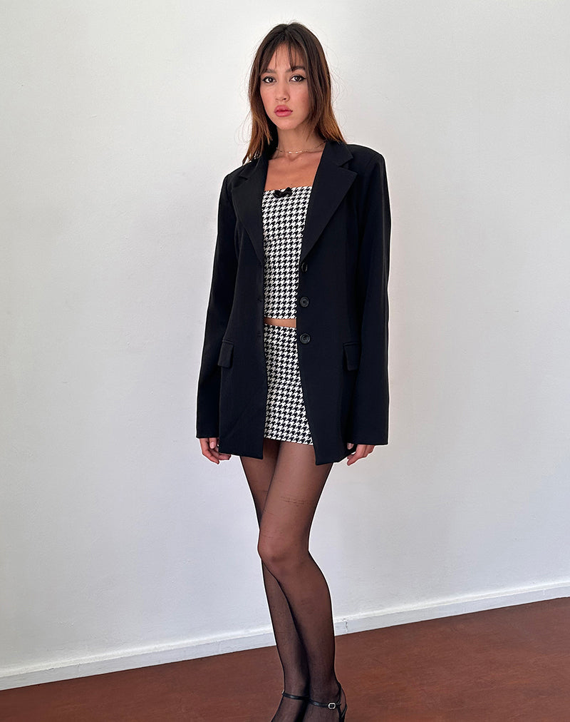 Malana Slim Fit Blazer in Tailoring Black (blazer ajusté en noir)