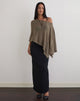 Image de Maliha Poncho en maille transparente Taupe