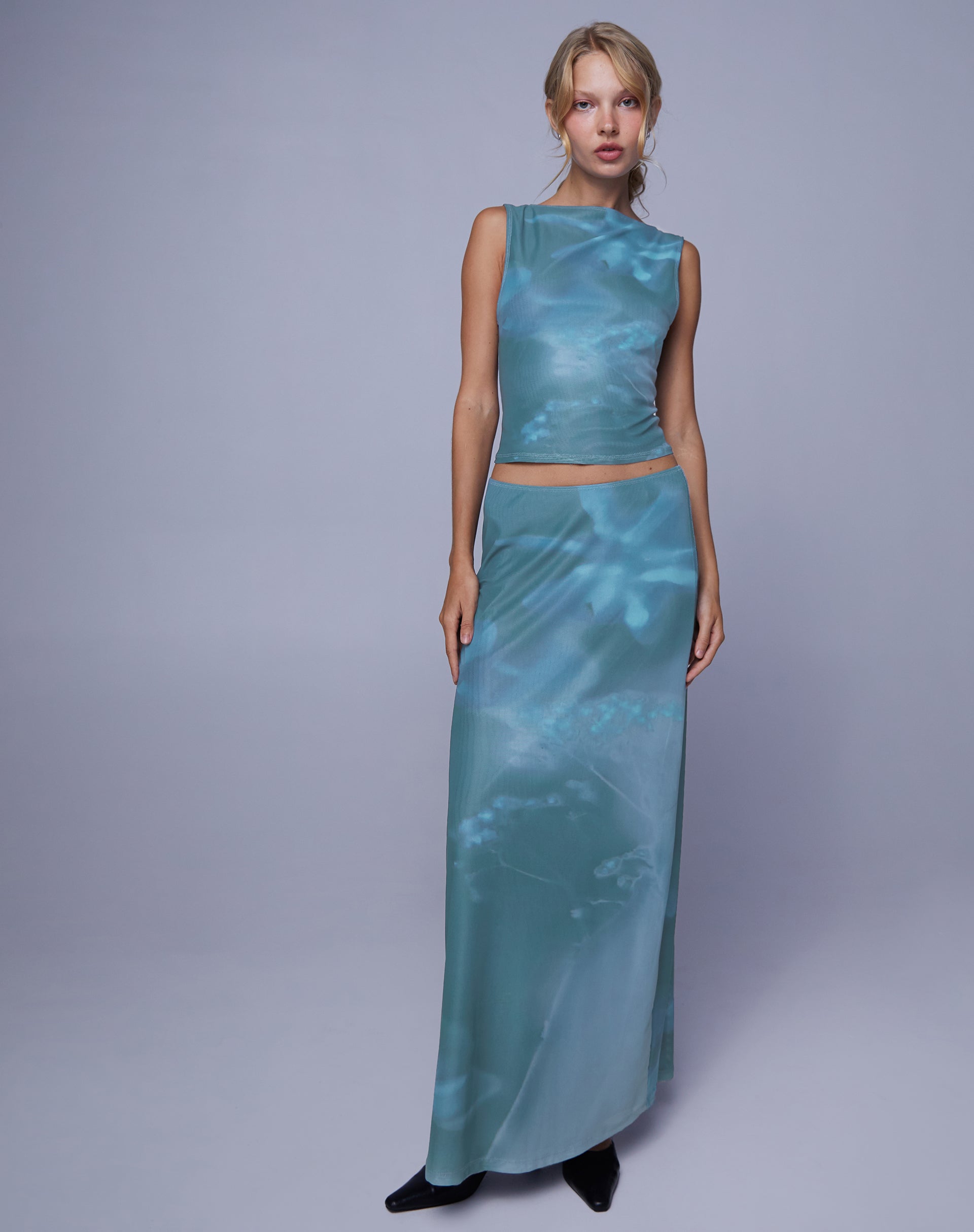 Image de Maloe Mesh Top in Floral Lumen