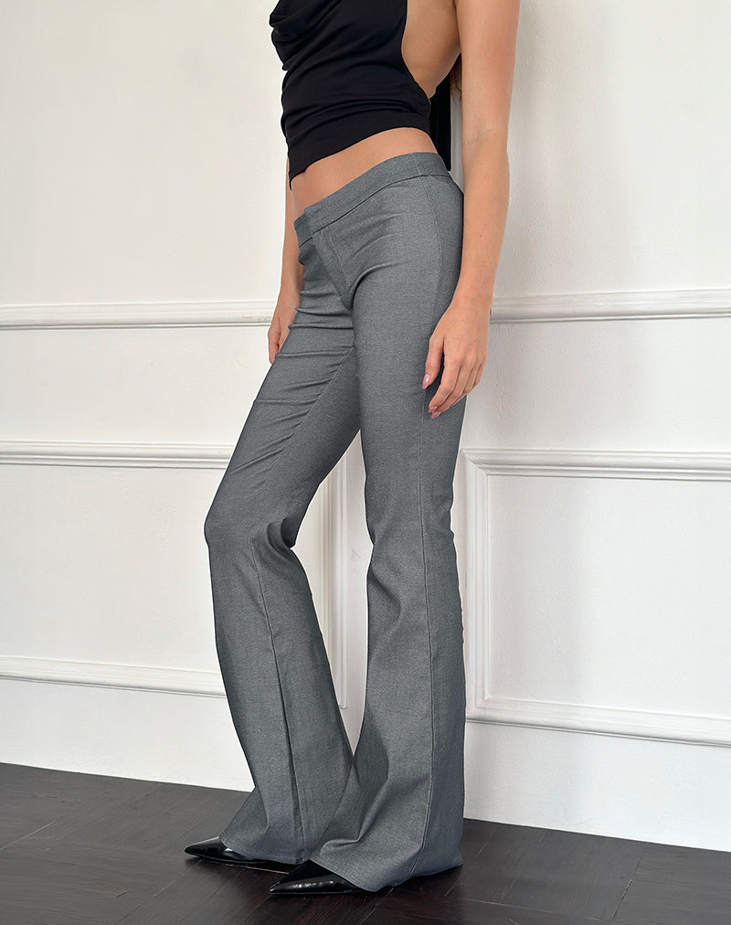 Pantalon évasé Malvinas en gris Tailoring