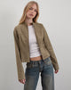 Image de la veste Mandy en faux daim Walnut