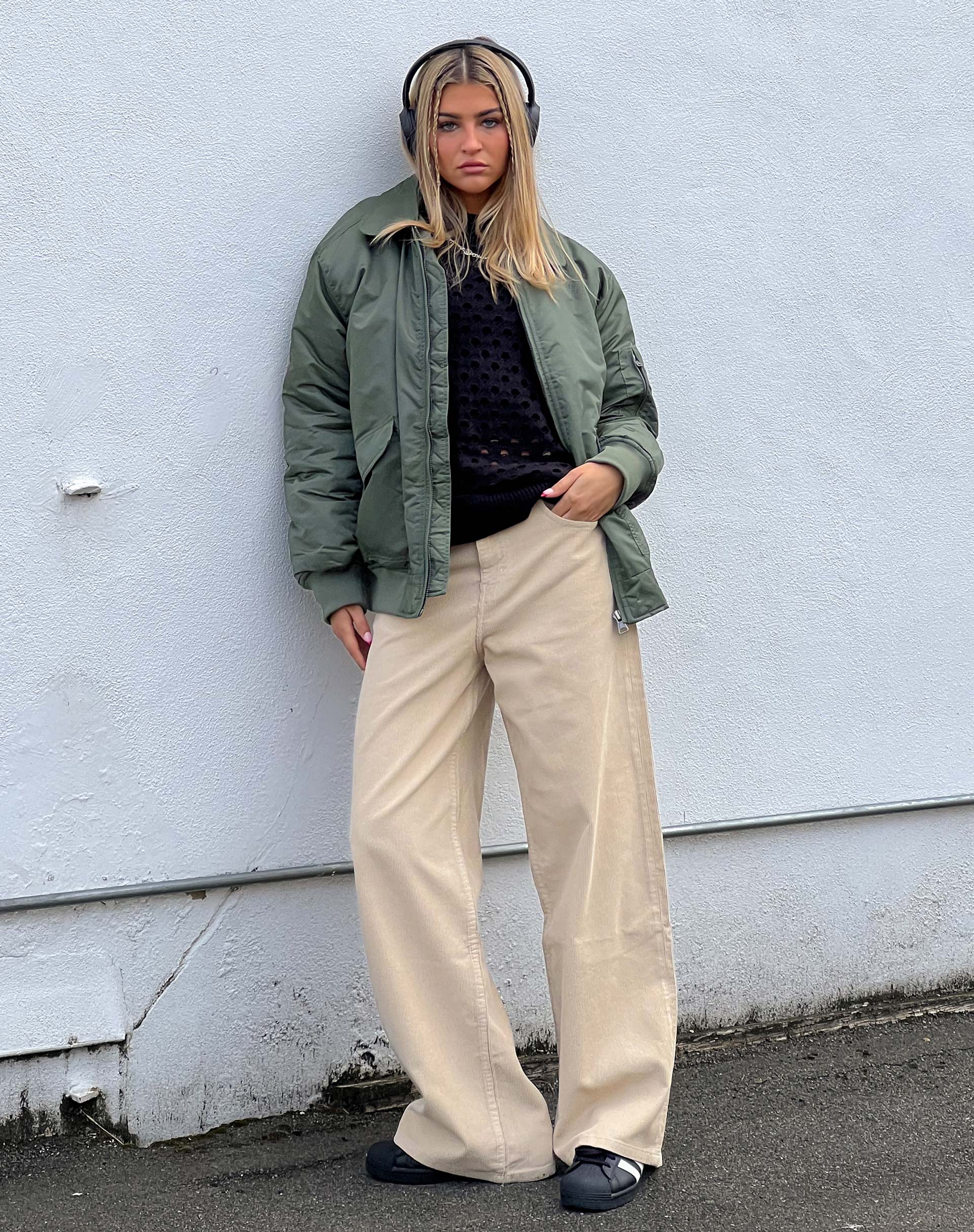 Image de la Jeans Roomy Extra Large en Cord Light Tan