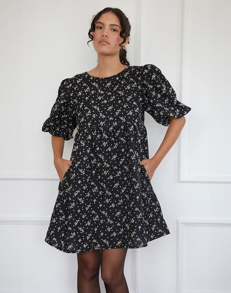 Image de Marate Midi Dress in Floral Land Black