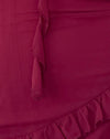  Chiffon prune avec rosette