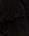  Chiffon noir avec rosette