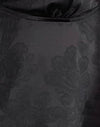 Satin Jacquard Noir