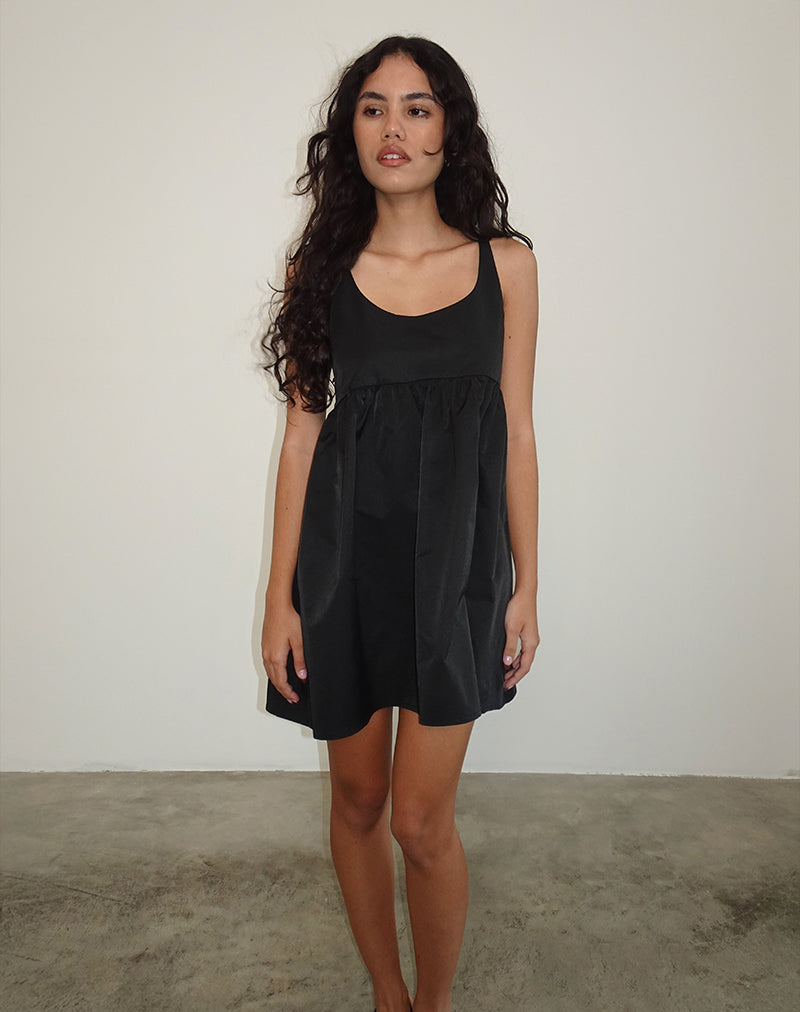 Image de la mini robe Marona en noir