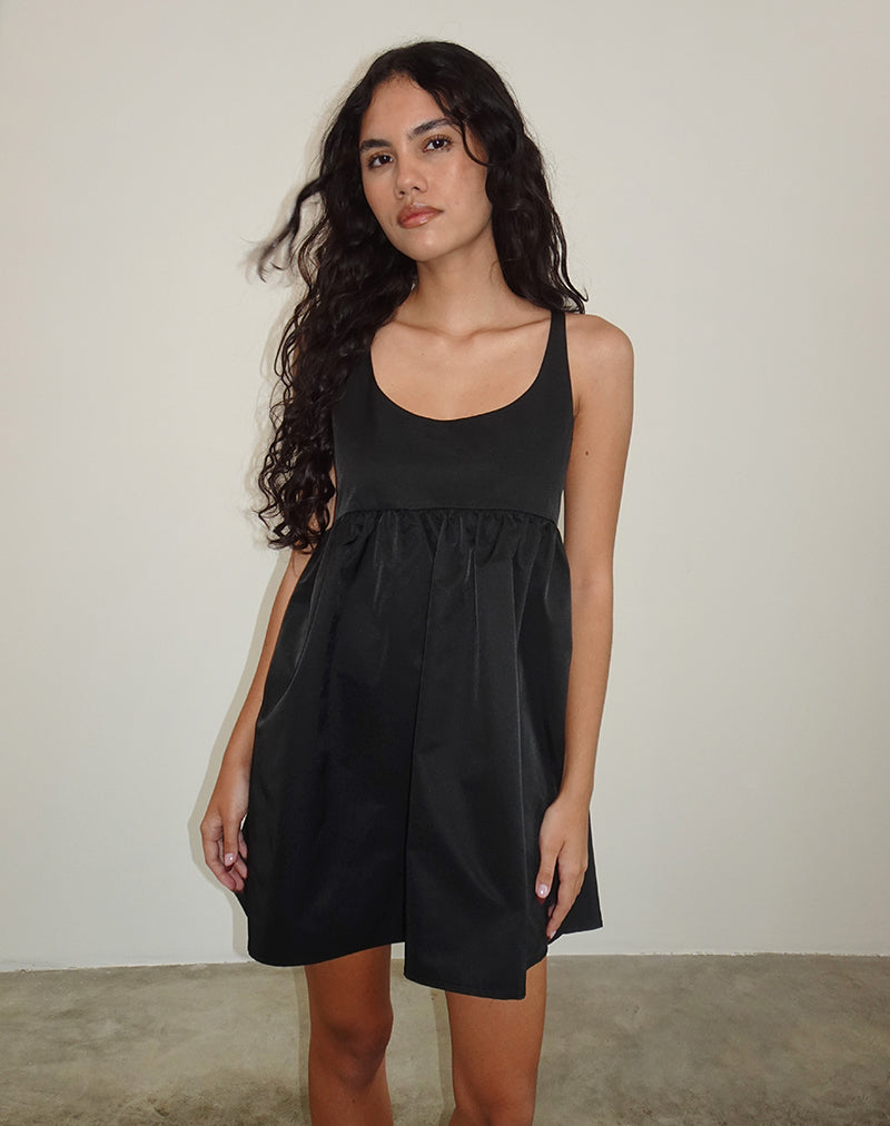 Image de la mini robe Marona en noir
