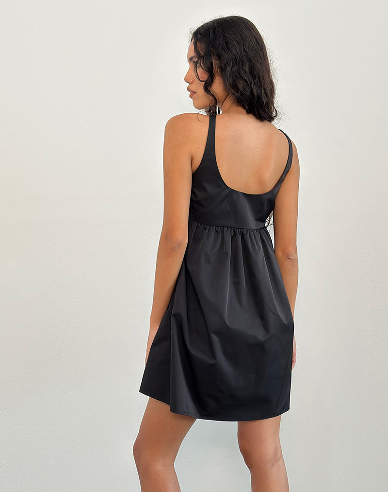 Image de la mini robe Marona en noir