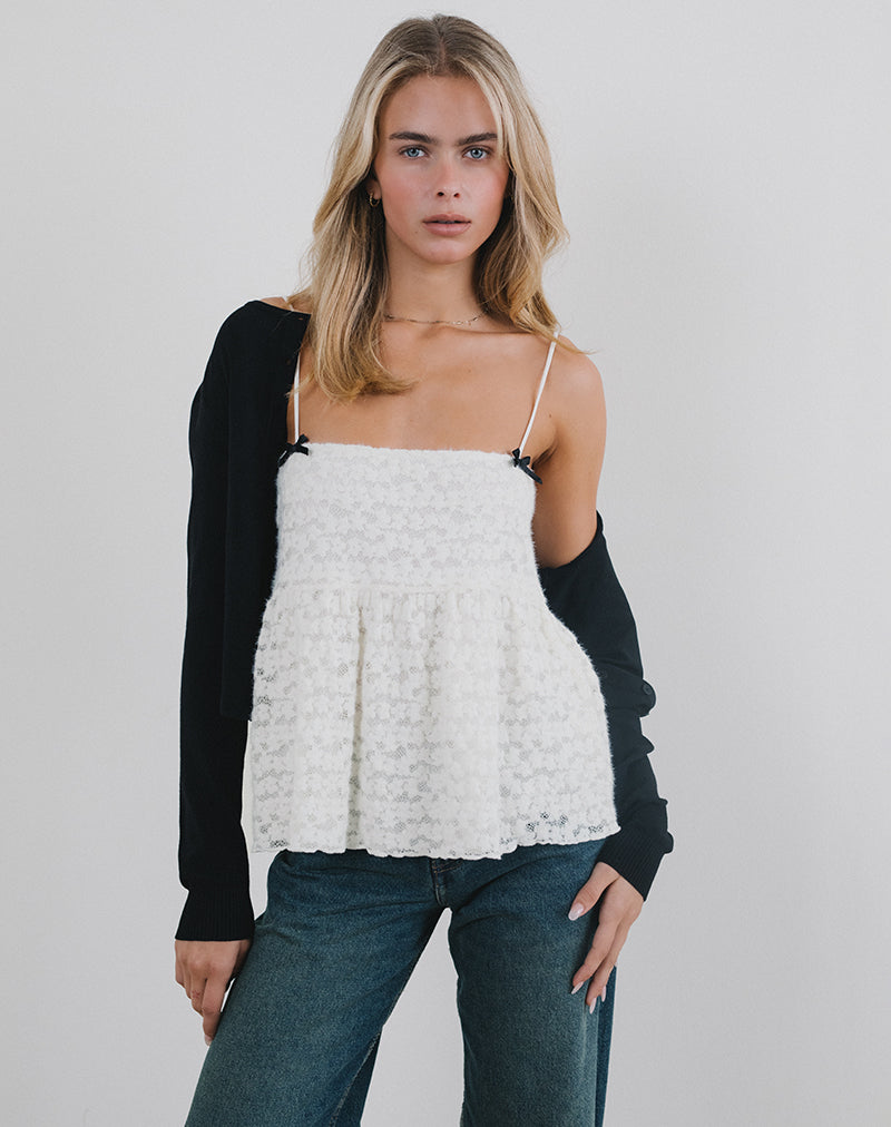 Image de Marreta Cami Top in Dahlia Lace Ivory