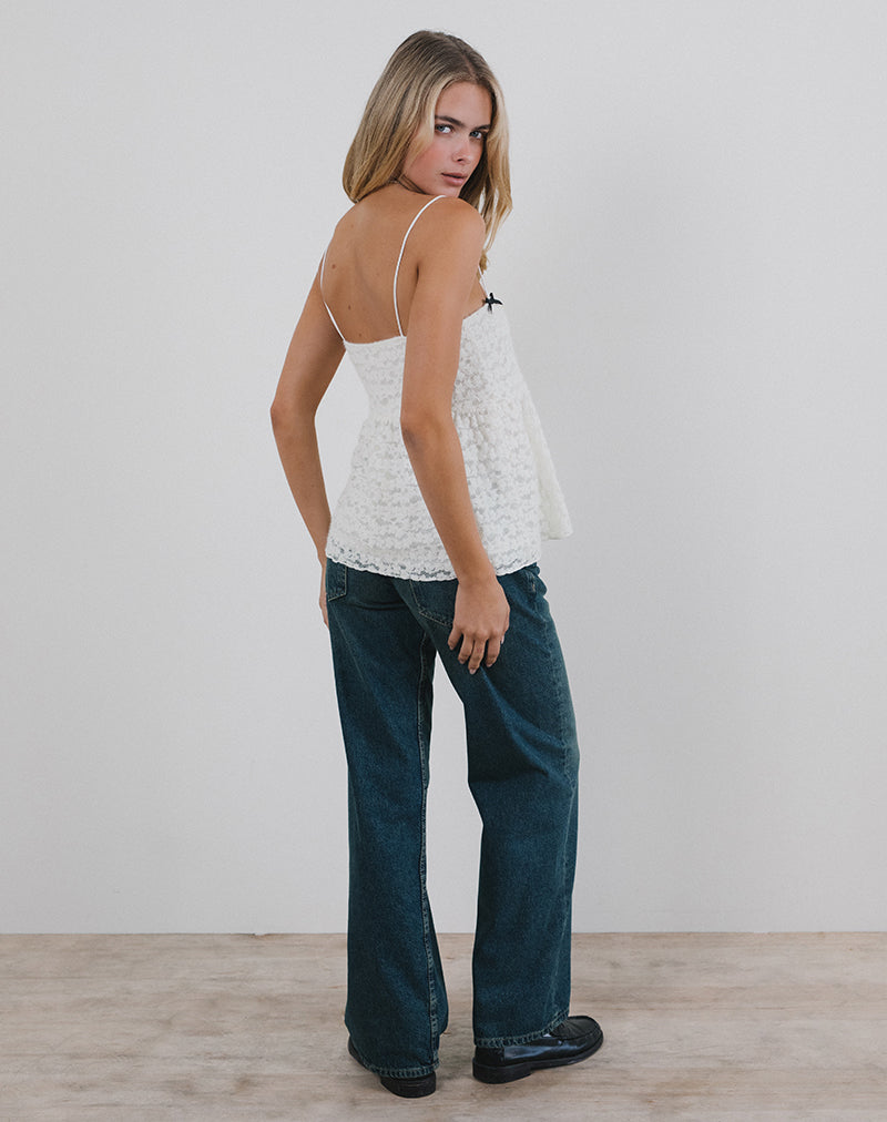 Image de Marreta Cami Top in Dahlia Lace Ivory