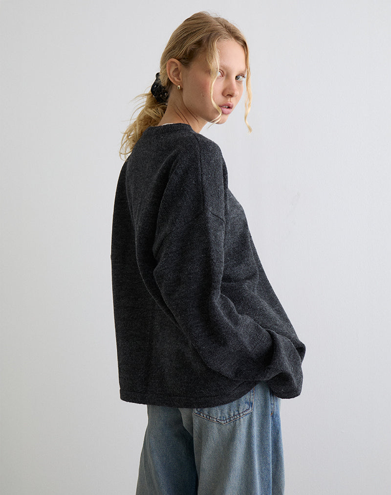Image de Maureen Cardigan en gris foncé
