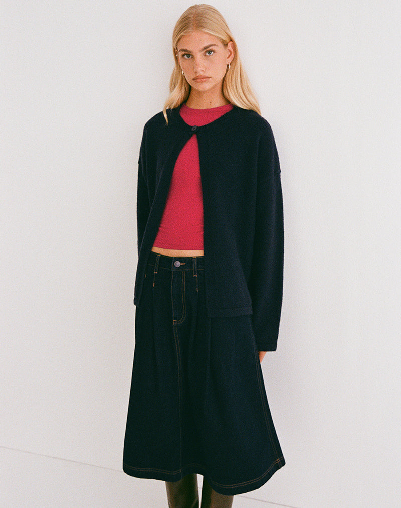 Image de Maureen Cardigan en marine foncée