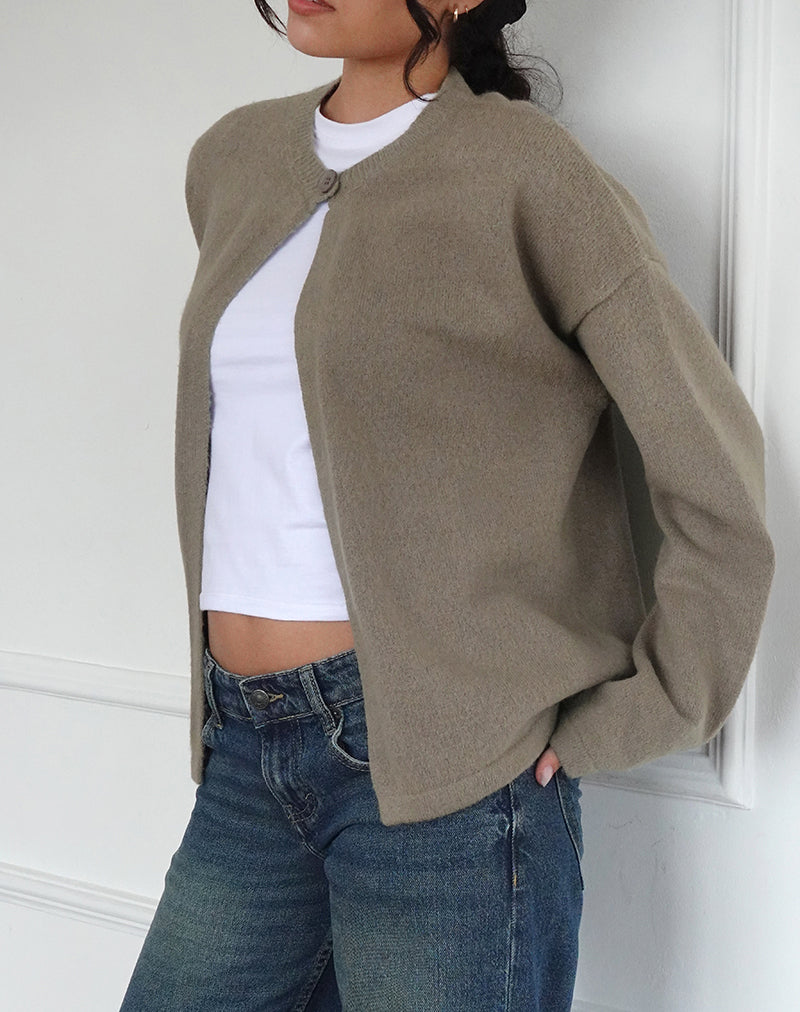 Cardigan Maureen en taupe