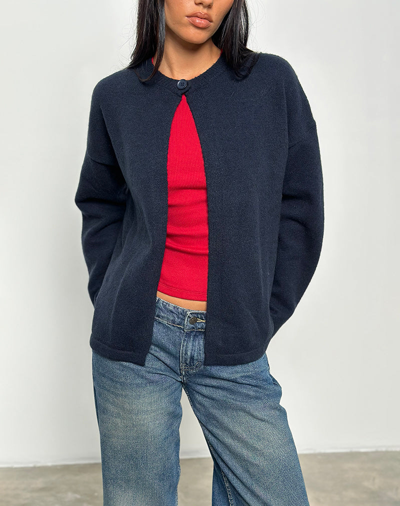 Image de Maureen Cardigan en marine foncée