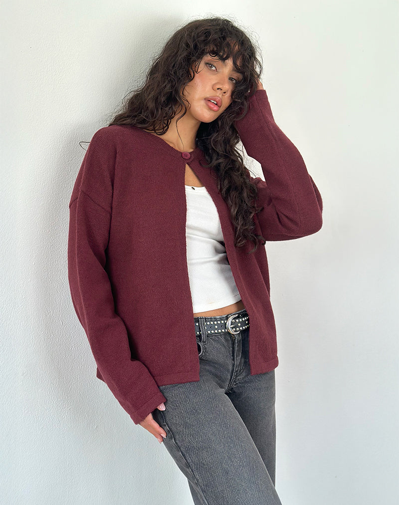 Cardigan Maureen en vin