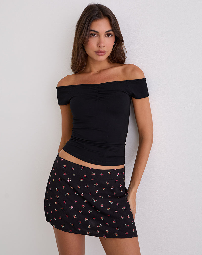 Image de Mayomi Off Shoulder Ruched Top in Black