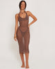Image de Maysa Midi Dress in Mesh Coffee