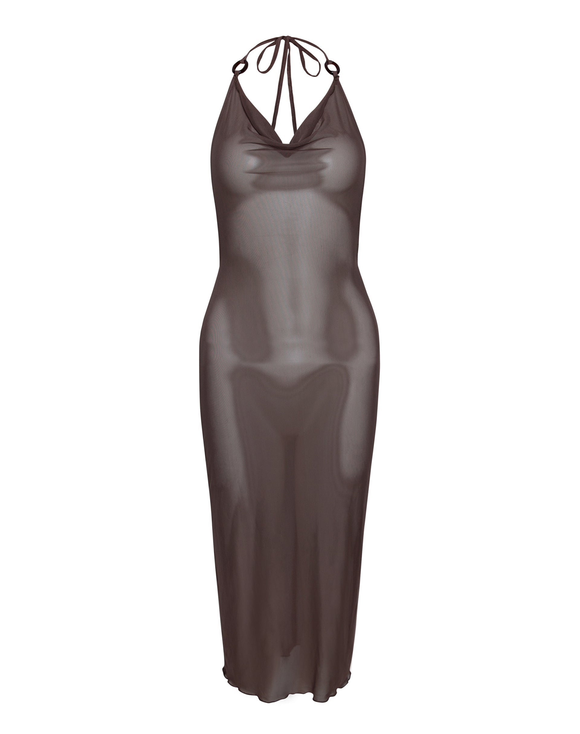 Image de Maysa Midi Dress in Mesh Coffee