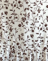 Flocon de fleurs à tige brune