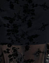 Fleur botanique noire