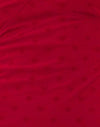 Mailles floquées cœur rouge