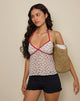 Image de Micha Halter Top in Ditsy Floral Ivory