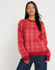 Image de Mihail Jumper tricoté en rouge et rose