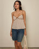 Image de Milota Cami Top in Brown Check