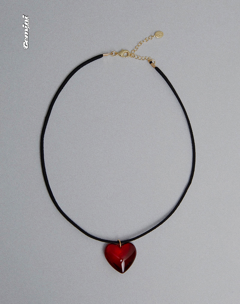 Image de Mimi Collier de cœur en verre Gemini Jewels